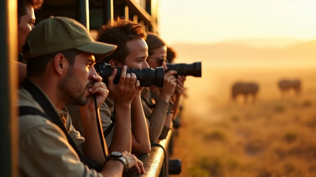 Game drive group viewing wildlife at Mara North Conservancy, Kenya